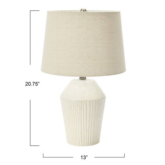 Hello Honey® 21" Round Stoneware Desk Lamp